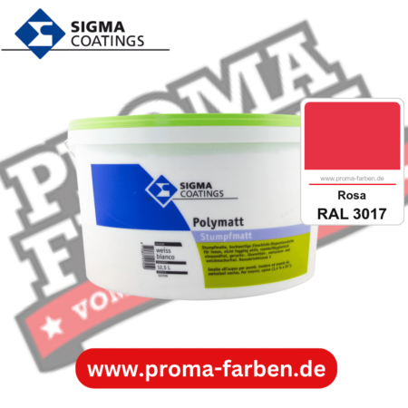 SIGMA Polymatt kaufen bei Proma Farben RAL 3017 Rosa