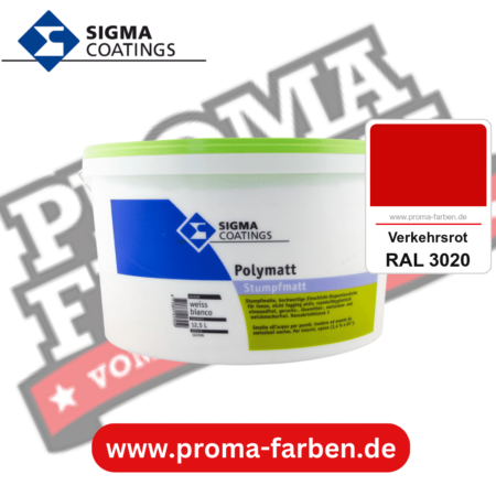 SIGMA Polymatt kaufen bei Proma Farben RAL 3020 Verkehrsrot