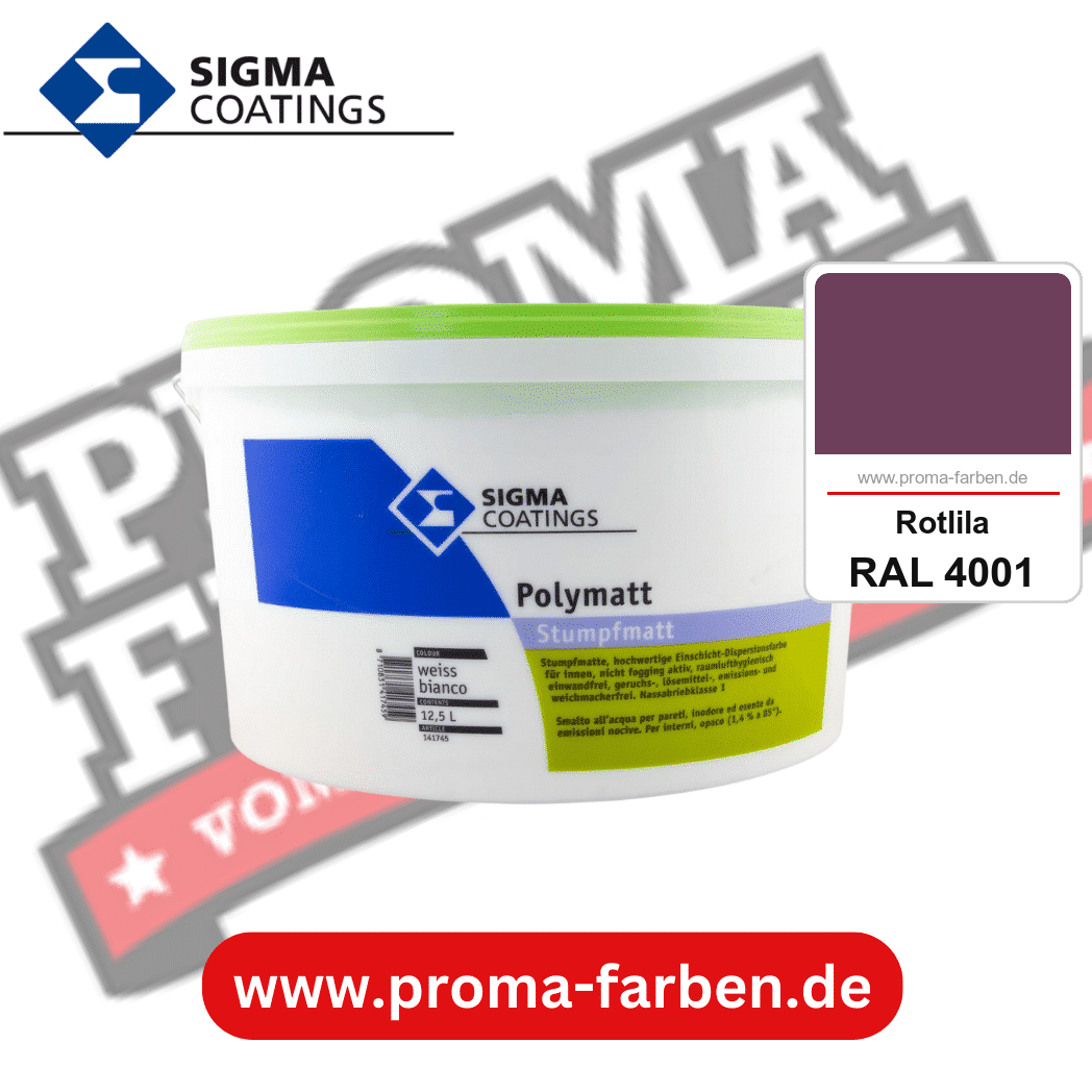 SIGMA Polymatt kaufen bei Proma Farben RAL 4001 Rotlila