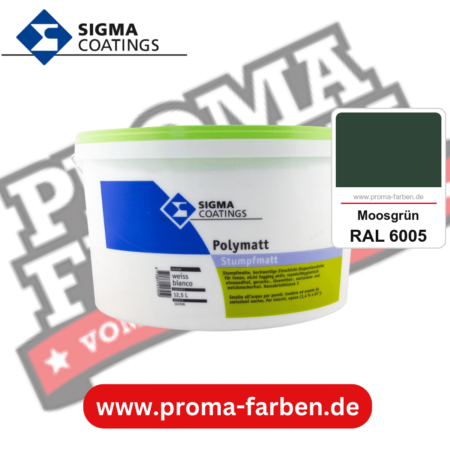 SIGMA Polymatt kaufen bei Proma Farben RAL 6005 Moosgrün