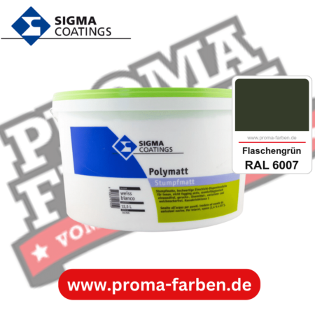 SIGMA Polymatt kaufen bei Proma Farben RAL 6007 Flaschengrün