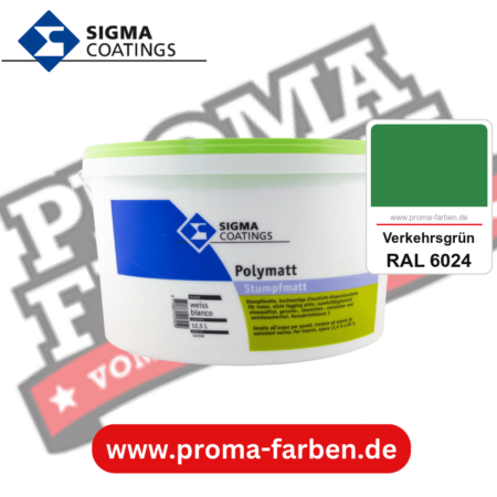 SIGMA Polymatt kaufen bei Proma Farben RAL 6024 Verkehrsgrün