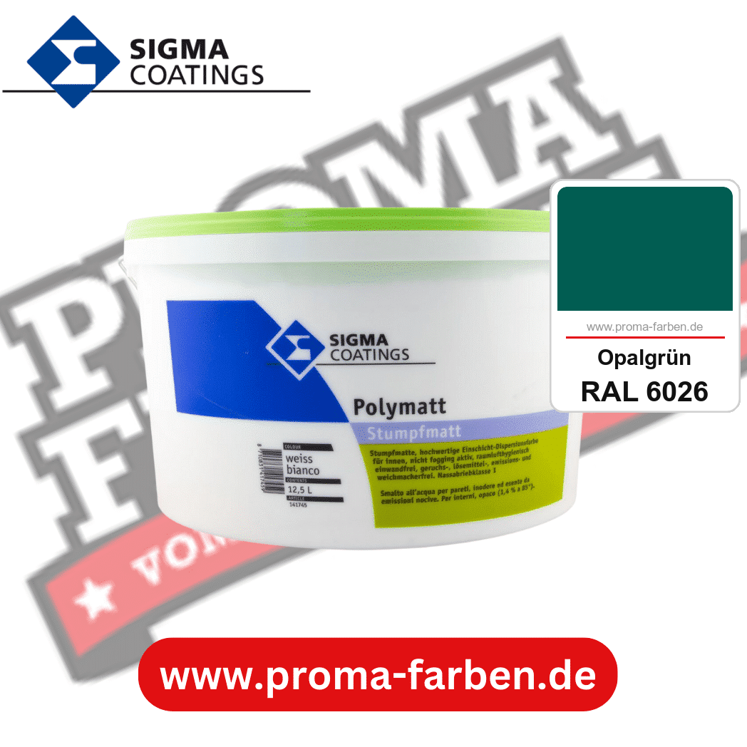 SIGMA Polymatt kaufen bei Proma Farben RAL 6026 Opalgrün