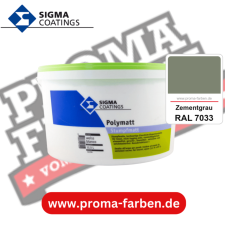 SIGMA Polymatt kaufen bei Proma Farben RAL 7033 Zementgrau