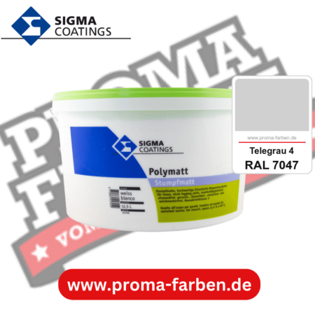 SIGMA Polymatt kaufen bei Proma Farben RAL 7047 Telegrau 4