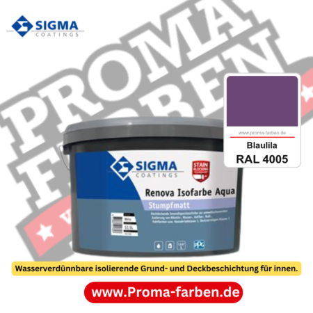 SIGMA Renova Isofarbe Aqua kaufen bei Proma Farben RAL 4005 Blaulila