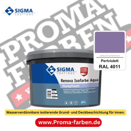 SIGMA Renova Isofarbe Aqua kaufen bei Proma Farben RAL 4011 Perlviolett
