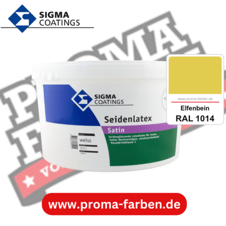 SIGMA Seidenlatex kaufen bei Proma Farben RAL 1014 Elfenbein