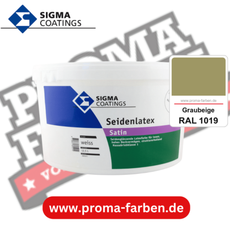 SIGMA Seidenlatex kaufen bei Proma Farben RAL 1019 Graubeige