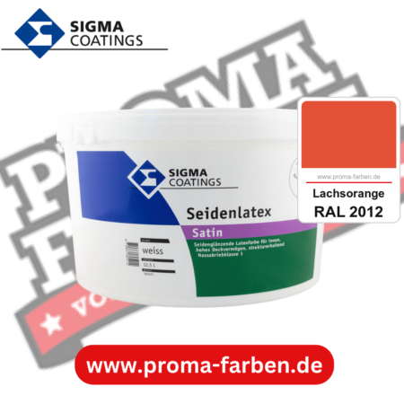 SIGMA Seidenlatex kaufen bei Proma Farben RAL 2012 Lachsorange