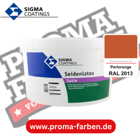 SIGMA Seidenlatex kaufen bei Proma Farben RAL 2013 Perlorange