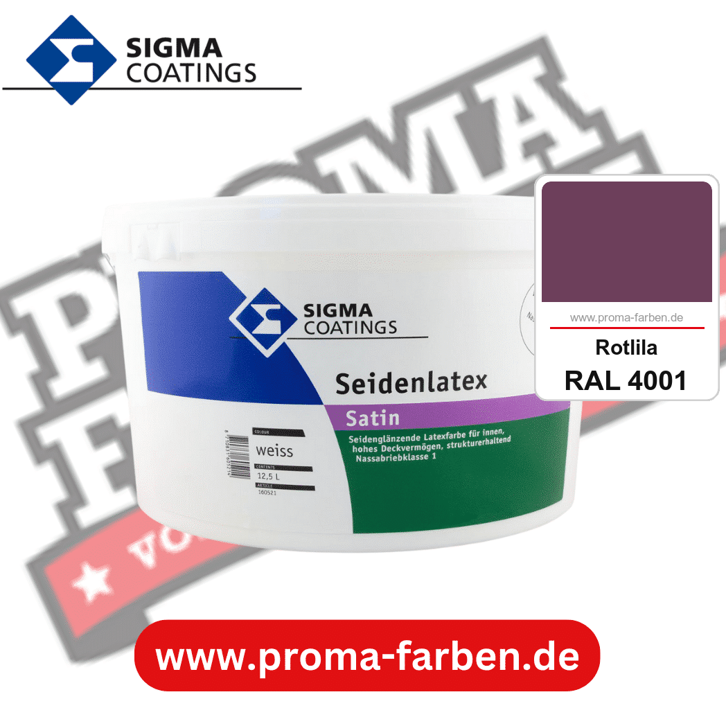 SIGMA Seidenlatex kaufen bei Proma Farben RAL 4001 Rotlila