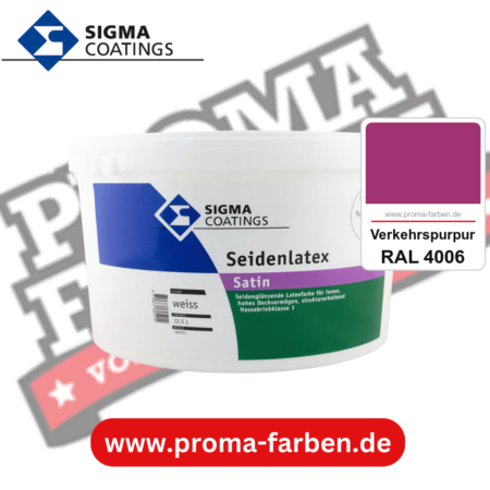 SIGMA Seidenlatex kaufen bei Proma Farben RAL 4006 Verkehrspurpur