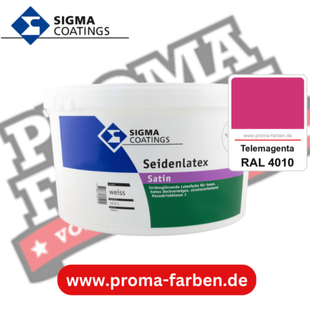SIGMA Seidenlatex kaufen bei Proma Farben RAL 4010 Telemagenta