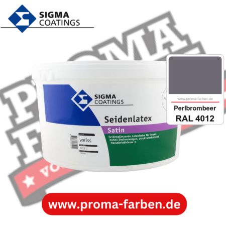 SIGMA Seidenlatex kaufen bei Proma Farben RAL 4012 Perlbrombeer