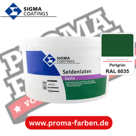 SIGMA Seidenlatex kaufen bei Proma Farben RAL 6035 Perlgrün