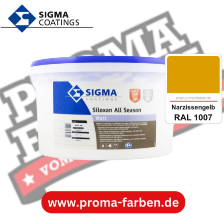 SIGMA Siloxan All Season kaufen bei Proma Farben RAL 1007 Narzissengelb