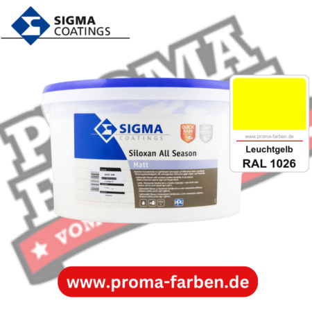 SIGMA Siloxan All Season kaufen bei Proma Farben RAL 1026 Leuchtgelb