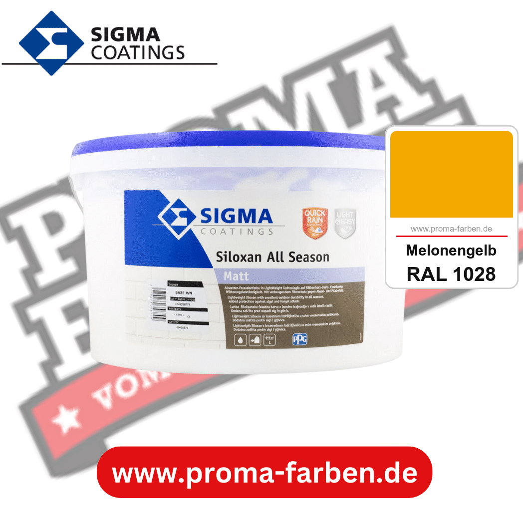 SIGMA Siloxan All Season kaufen bei Proma Farben RAL 1028 Melonengelb