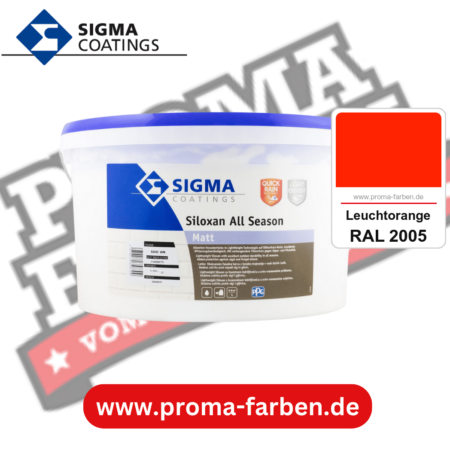 SIGMA Siloxan All Season kaufen bei Proma Farben RAL 2005 Leuchtorange