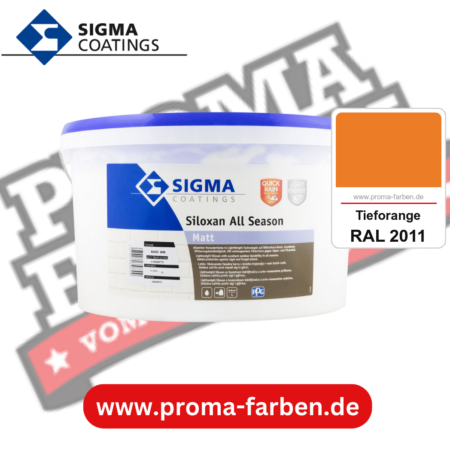SIGMA Siloxan All Season kaufen bei Proma Farben RAL 2011 Tieforange