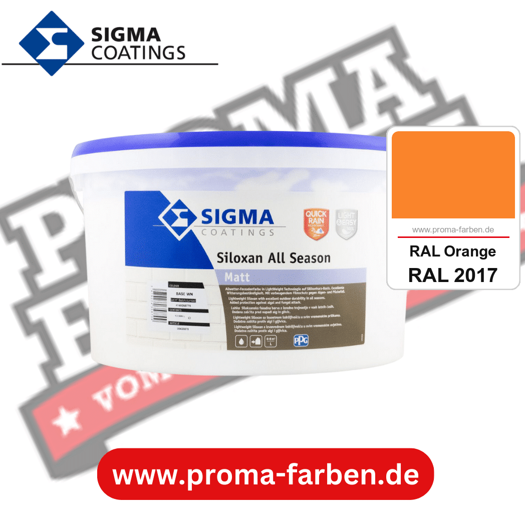 SIGMA Siloxan All Season kaufen bei Proma Farben RAL 2017 RAL Orange