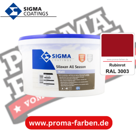 SIGMA Siloxan All Season kaufen bei Proma Farben RAL 3003 Rubinrot