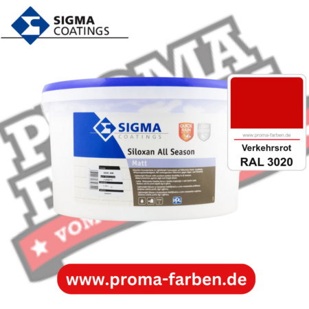 SIGMA Siloxan All Season kaufen bei Proma Farben RAL 3020 Verkehrsrot
