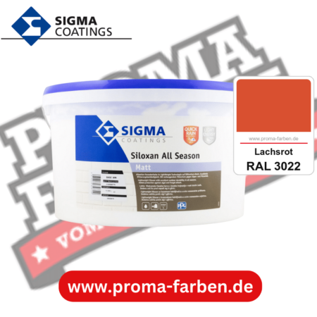 SIGMA Siloxan All Season kaufen bei Proma Farben RAL 3022 Lachsrot