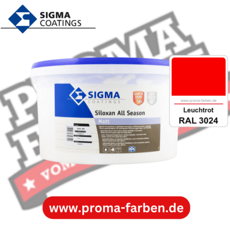 SIGMA Siloxan All Season kaufen bei Proma Farben RAL 3024 Leuchtrot