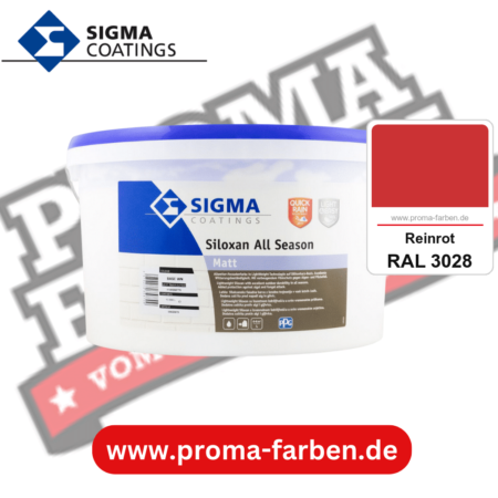 SIGMA Siloxan All Season kaufen bei Proma Farben RAL 3028 Reinrot