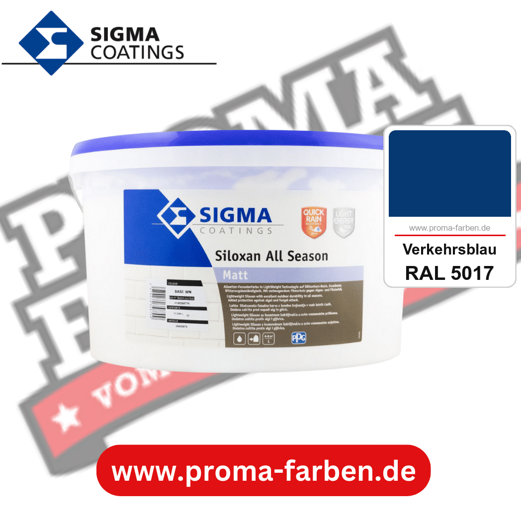 SIGMA Siloxan All Season kaufen bei Proma Farben RAL 5017 Verkehrsblau