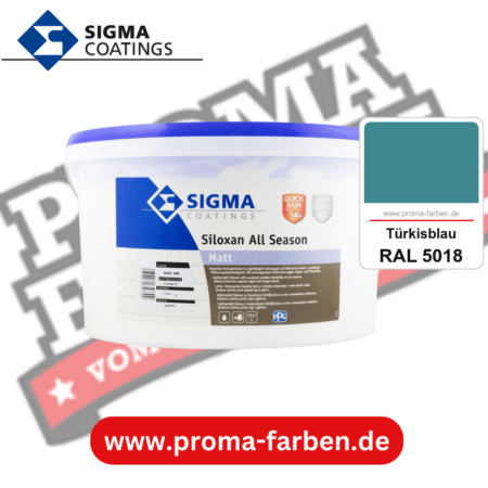 SIGMA Siloxan All Season kaufen bei Proma Farben RAL 5018 Türkisblau