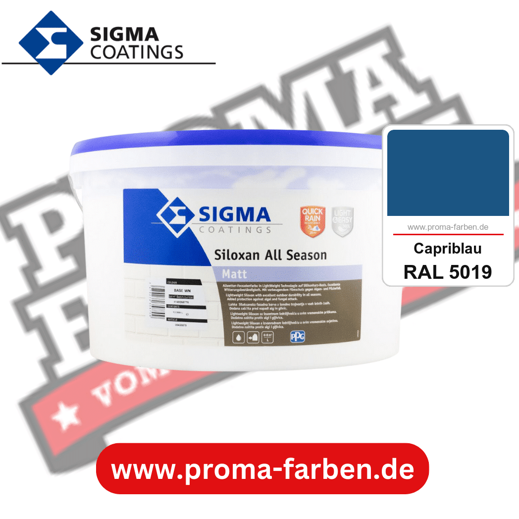 SIGMA Siloxan All Season kaufen bei Proma Farben RAL 5019 Capriblau