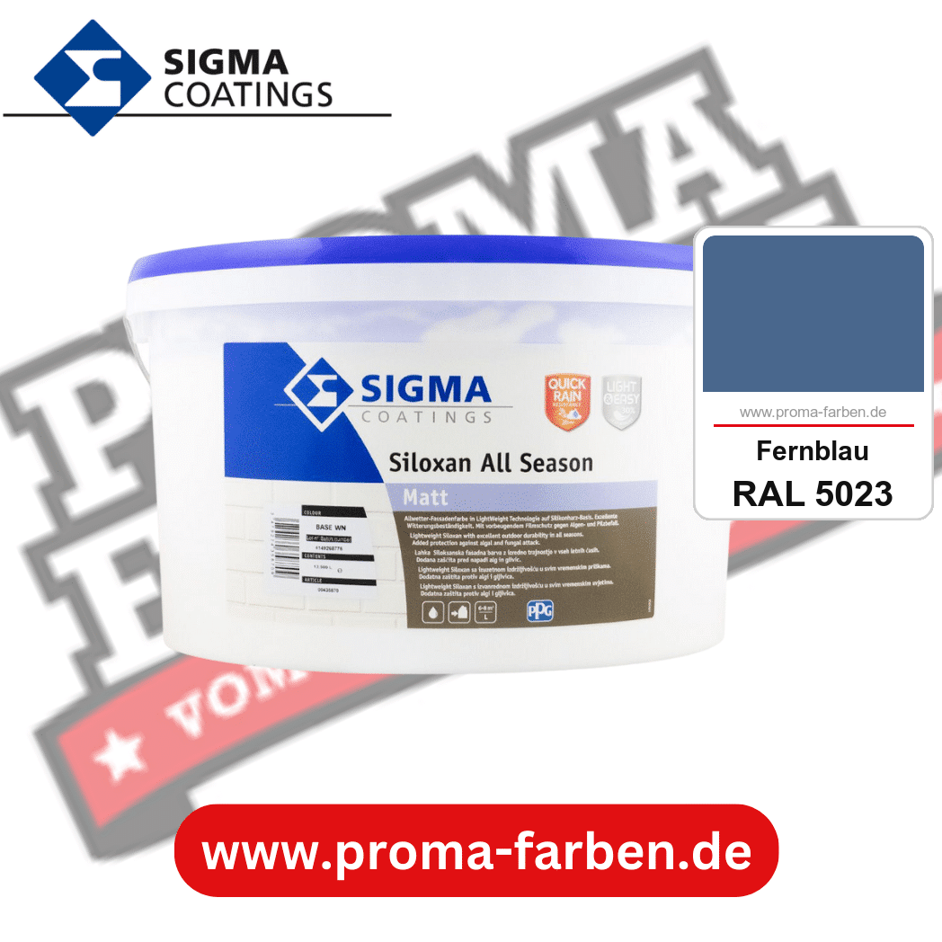SIGMA Siloxan All Season kaufen bei Proma Farben RAL 5023 Fernblau