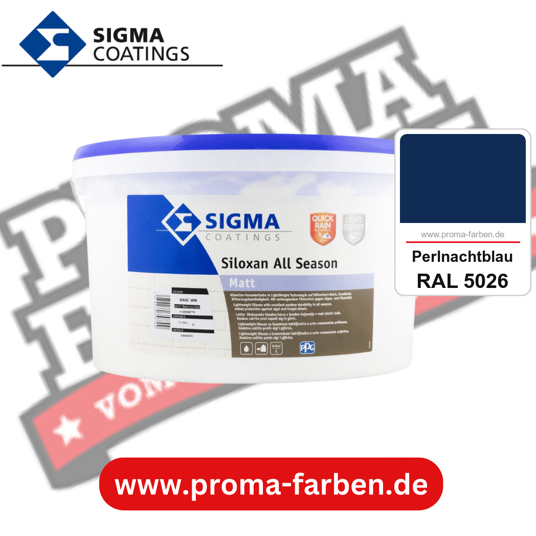 SIGMA Siloxan All Season kaufen bei Proma Farben RAL 5026 Perlnachtblau