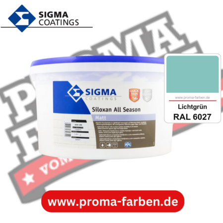 SIGMA Siloxan All Season kaufen bei Proma Farben RAL 6027 Lichtgrün