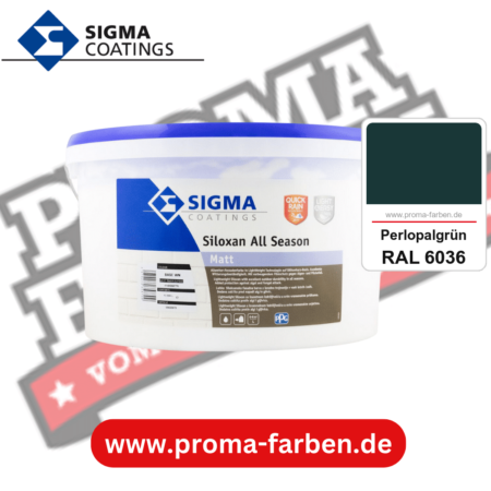 SIGMA Siloxan All Season kaufen bei Proma Farben RAL 6036 Perlopalgrün