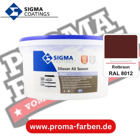 SIGMA Siloxan All Season kaufen bei Proma Farben RAL 8012 Rotbraun