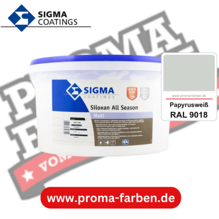 SIGMA Siloxan All Season kaufen bei Proma Farben RAL 9018 Papyrusweiß