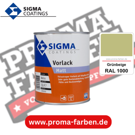 SIGMA Vorlack Aqua kaufen bei Proma Farben RAL 1000 Grünbeige