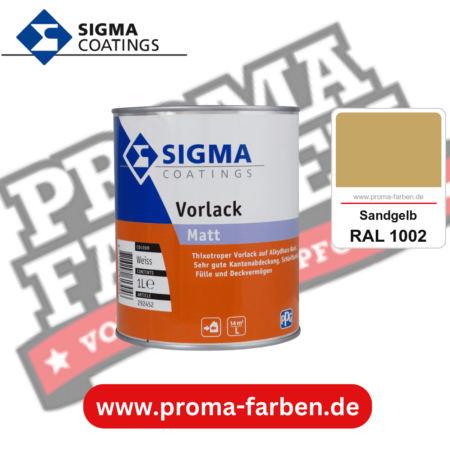 SIGMA Vorlack Aqua kaufen bei Proma Farben RAL 1002 Sandgelb