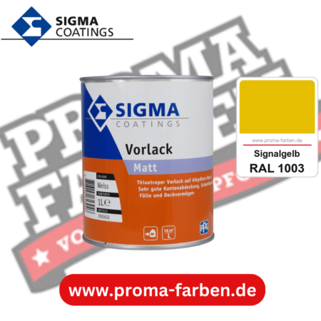 SIGMA Vorlack Aqua kaufen bei Proma Farben RAL 1003 Signalgelb