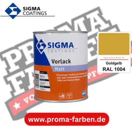 SIGMA Vorlack Aqua kaufen bei Proma Farben RAL 1004 Goldgelb