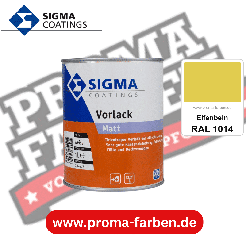 SIGMA Vorlack Aqua kaufen bei Proma Farben RAL 1014 Elfenbein