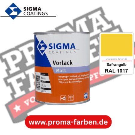 SIGMA Vorlack Aqua kaufen bei Proma Farben RAL 1017 Safrangelb