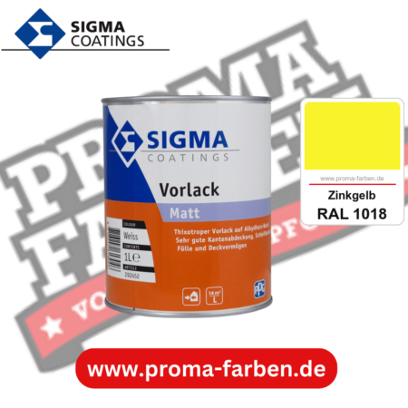 SIGMA Vorlack Aqua kaufen bei Proma Farben RAL 1018 Zinkgelb