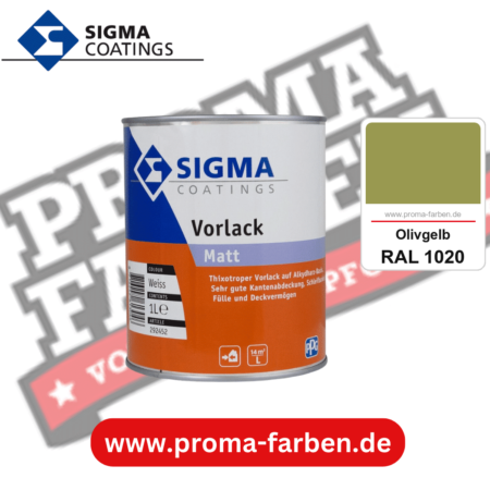 SIGMA Vorlack Aqua kaufen bei Proma Farben RAL 1020 Olivgelb
