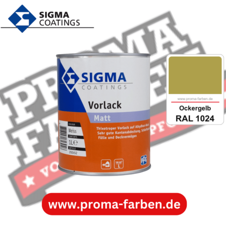SIGMA Vorlack Aqua kaufen bei Proma Farben RAL 1024 Ockergelb