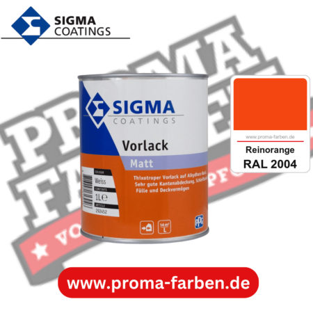 SIGMA Vorlack Aqua kaufen bei Proma Farben RAL 2004 Reinorange